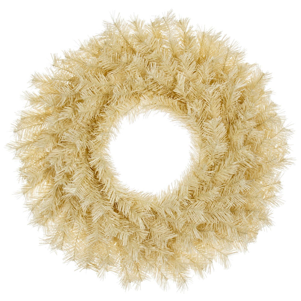 30" Unlit Cream Wreath | Kurt Adler