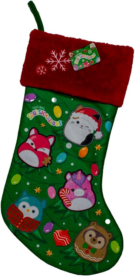 Kurt Adler Squishmallows Holiday Friends 19" Christmas Stocking