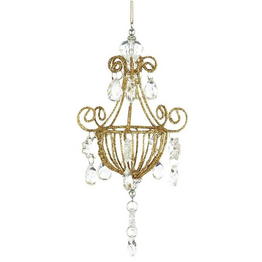 Cardelier – Mini Chandelier for Mirror | Ornament for Vehicle, Locker, Dollhouse, Phantom Gift, 2.5" Hanging Décor Accent (Type 2)