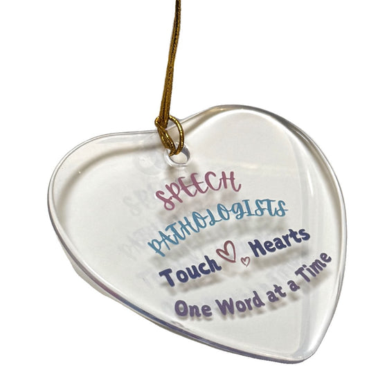 Speech Therapy Christmas Ornaments | Speech Teacher Ornament | Speech Pathology Christmas Ornament Teacher Gift for Speech Therapist Teachers
