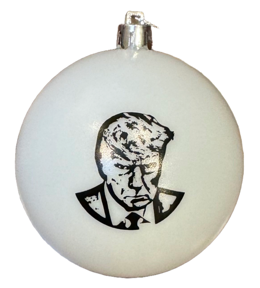 Trump 2028 Christmas Ornament Mugshot, President Mugshot Ornament Ball for Christmas Tree