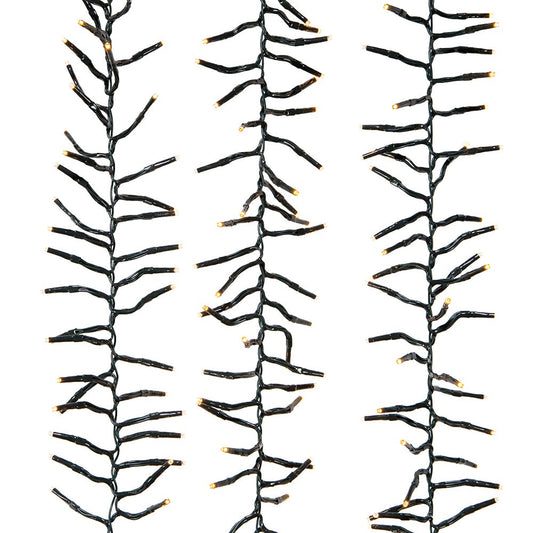 2000-Light 65 ft Cluster Garland – Classic Warm White LED | Kurt Adler