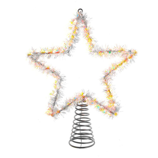 Kurt S. Adler AD1022WW Lighted Treetopper, Silver