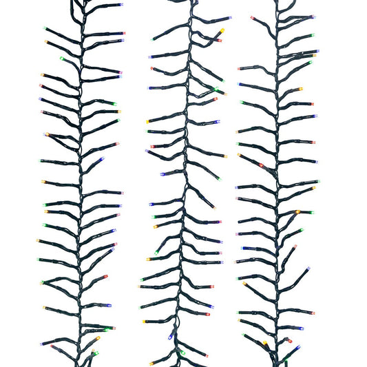 Kurt S. Adler Connectable Multi-Colored LED Cluster Garland Light Set, 348-Inch