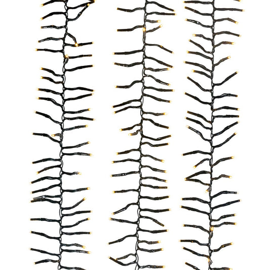 Kurt S. Adler Connectable Multi-Colored LED Cluster Garland Light Set, 348-Inch, Warm White