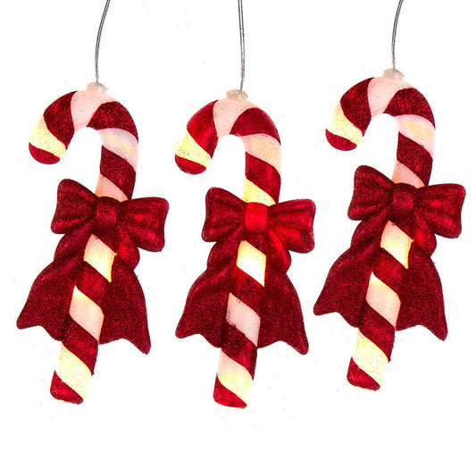 Kurt S. Adler 30-Light 5 Piece Battery-Operated Candy Canes Light Set