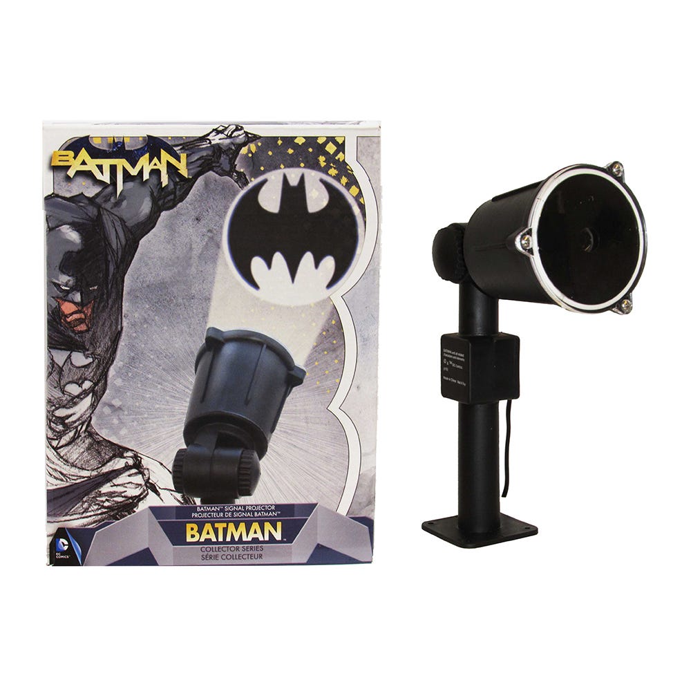 Kurt Adler 14 Inch Batman Bat Signal Projector, Black