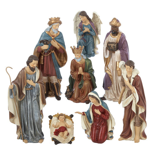 9" Resin Nativity Set (8-Piece) | Kurt Adler
