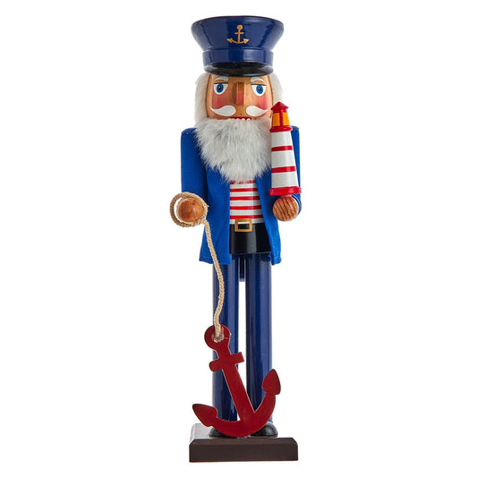 Kurt S. Adler 15-Inch Sailor Nutcracker with Anchor and Lighthouse