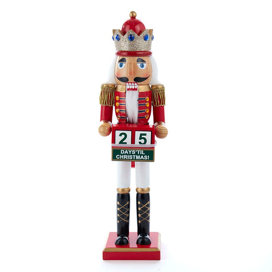 15" Red King Nutcracker with Calendar | Kurt Adler