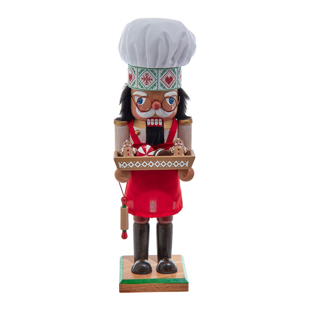 Kurt Adler 15-inch Wooden Chef Nutcracker