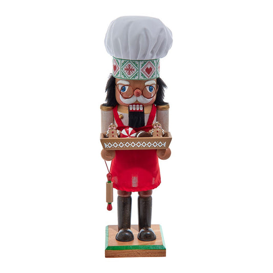Kurt Adler 15-inch Wooden Chef Nutcracker