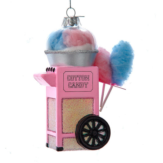 Kurt S. Adler Glass Cotton Candy Cart Ornament