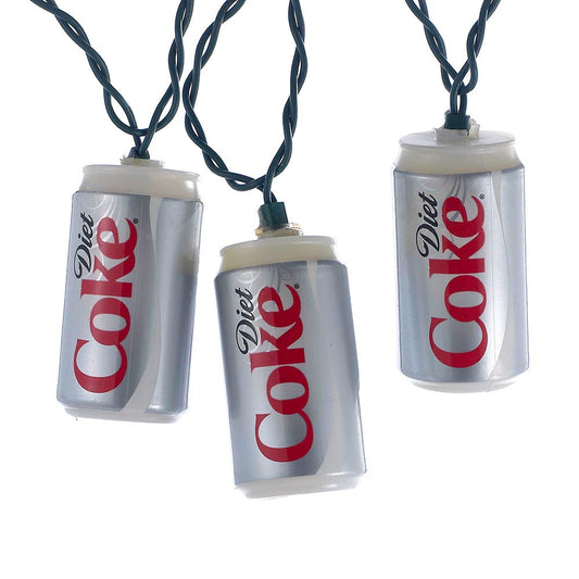 Kurt Adler CC0748DC Diet Coke Can Light Set, 10 Light