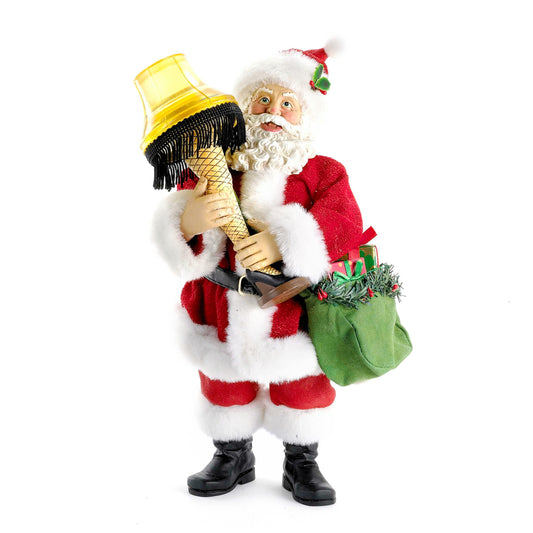 10" Fabriché™ Leg Lamp Santa with Light | Kurt Adler