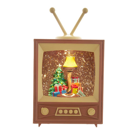 A CHRISTMAS STORY Battery-Operated LED Musical Television Table Piece, 8.5-inch, Multi-Colored