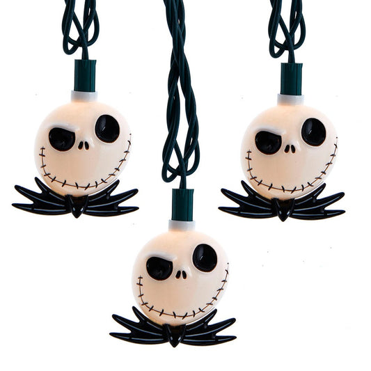 Kurt S. Adler 10 Nightmare Before Christmas Jack Skellington Light Set, 11.5-Foot, Multi-Colored