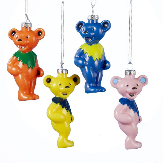 Grateful Dead Dancing Bears Ornaments, 4-Pack