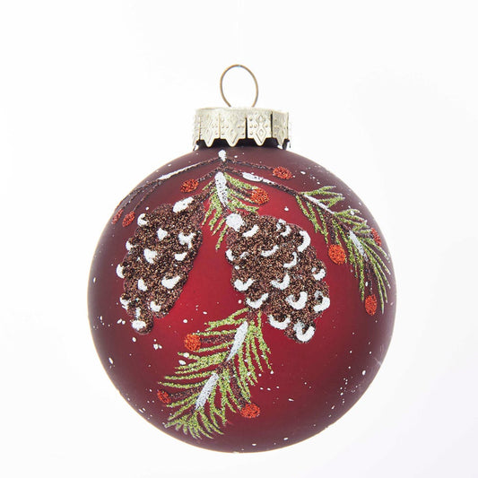 Kurt Adler GG0839 Ornament, red, 6 Count,Christmas