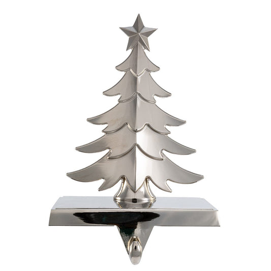 Kurt S. Adler Metal Tree Stocking Holder, Silver