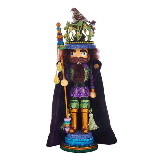 Kurt S. Adler Kurt Adler 18-Inch Hollywood Partridge in a Pear Tree Nutcracker, Black