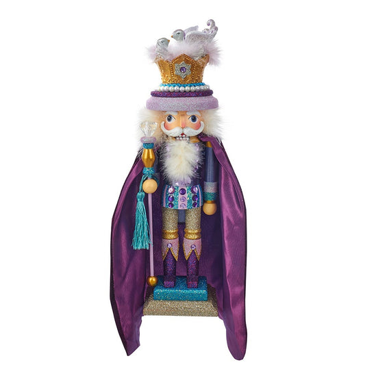 Kurt S. Adler, Inc. HA0384 Kurt Adler 18" Hollywood Two Turtle Doves Nutcracker, Purple