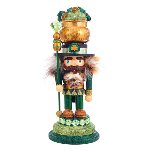 Kurt S. Adler 12" Hollywood Irish Nutcracker, Green