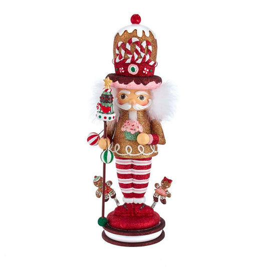 16.5-Inch Hollywood Gingerbread King Nutcracker, Multicolor