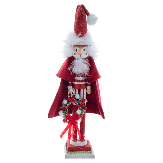 20" Hollywood™ Red Skinny Nutcracker with Wreath | Kurt Adler