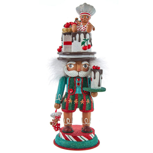 Hollywood Nutcrackers Gingerbread Baker Hat Nutcracker, 15-Inch, Multicolored (HA0604)