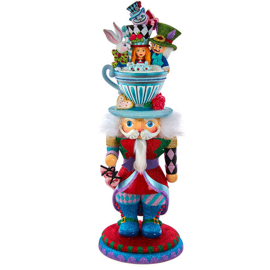 18" Hollywood™ Alice Teacup Hat Nutcracker | Kurt Adler