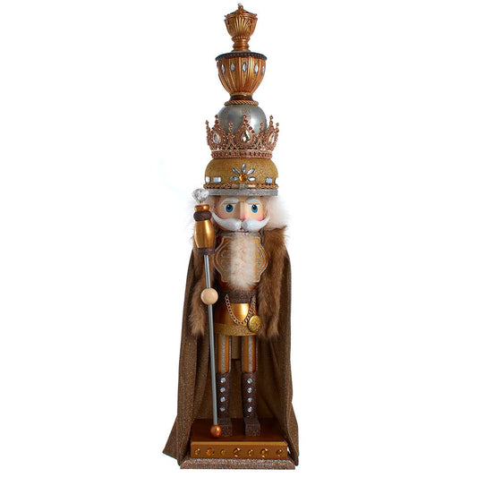 36" Hollywood™ Gold King Nutcracker | Kurt Adler Statement Piece