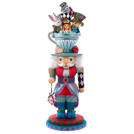 24" Hollywood™ Alice Teacup Party Hat Nutcracker | Kurt Adler
