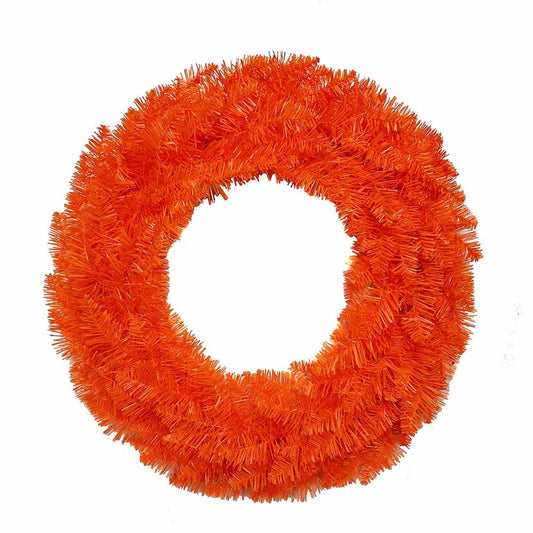 Kurt S. Adler Unlit Orange Wreath, 24-Inches