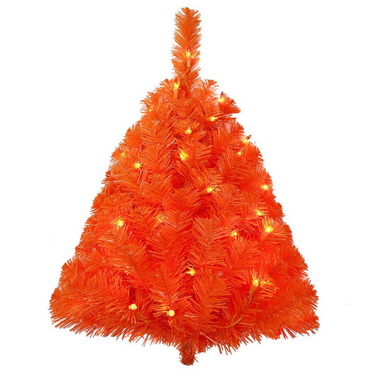 24" Pre-Lit Incandescent Orange Wall Tree | Kurt Adler