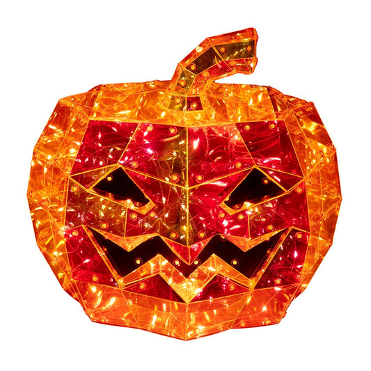 10" Pre-Lit Orange LED Iridescent Jack-O’-Lantern | Kurt Adler