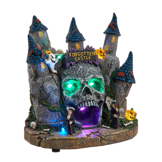 6.4" Battery-Operated LED Skull Castle Tablepiece | Kurt Adler