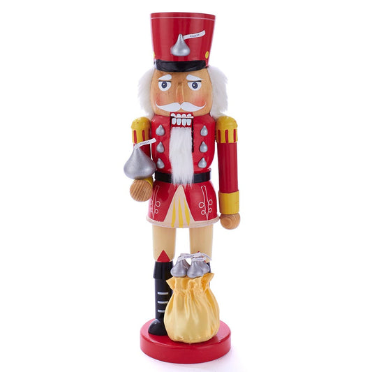 Kurt S. Adler Hershey Kisses Soldier Nutcracker, 14-Inch Red