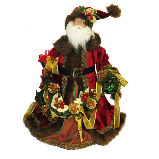 23" Fabric-Decorated Santa Tablepiece | Kurt Adler