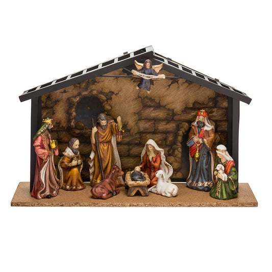 10-Piece Porcelain Nativity Set with Figures (3.5"–5") | Kurt Adler