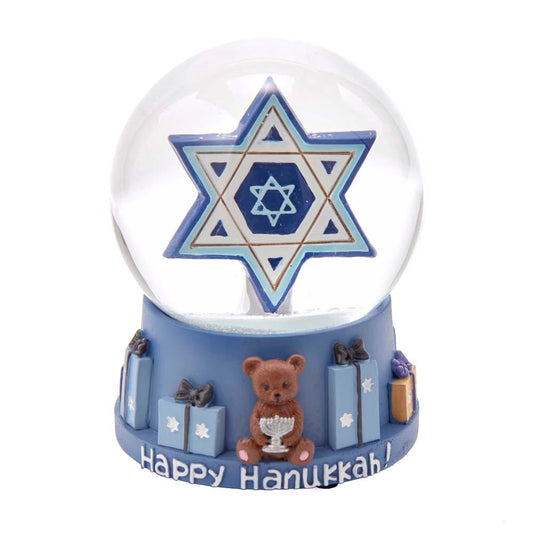 Kurt S. Adler 100MM Musical Hanukkah Star of David Waterglobe Water Globe, Multi