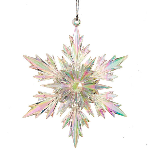Acrylic Iridescent Snowflake Ornament