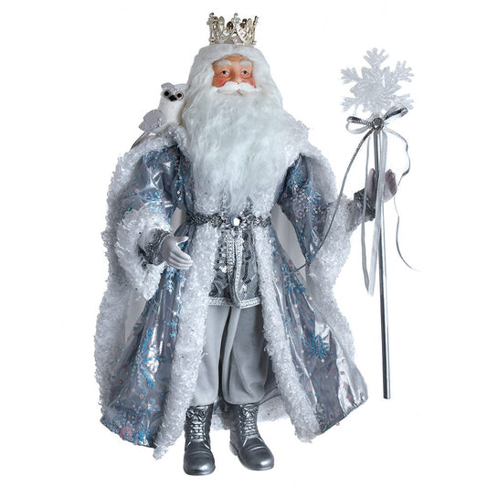 21" Blue Standing Santa Figure | Kurt Adler