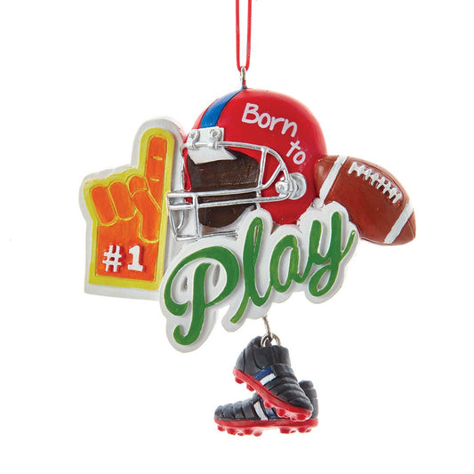 Hanging Football Ornament