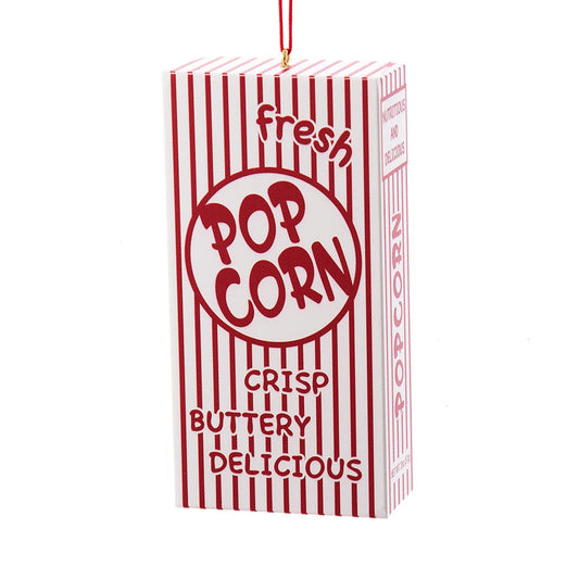 Kurt S. Adler Popcorn Box Christmas Ornament 4 Inch