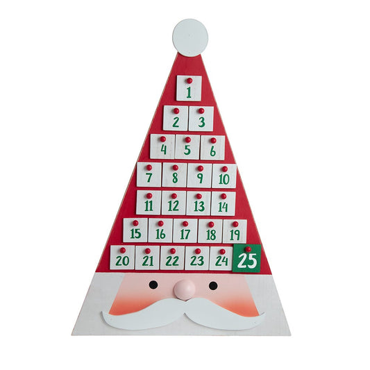 19.7" Triangular Santa Head Advent Calendar | Kurt Adler