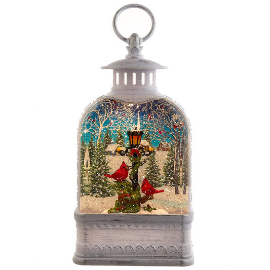 Kurt S. Adler Kurt Adler 10-Inch Battery Operated Warm White LED Lighted Cardinal Lantern