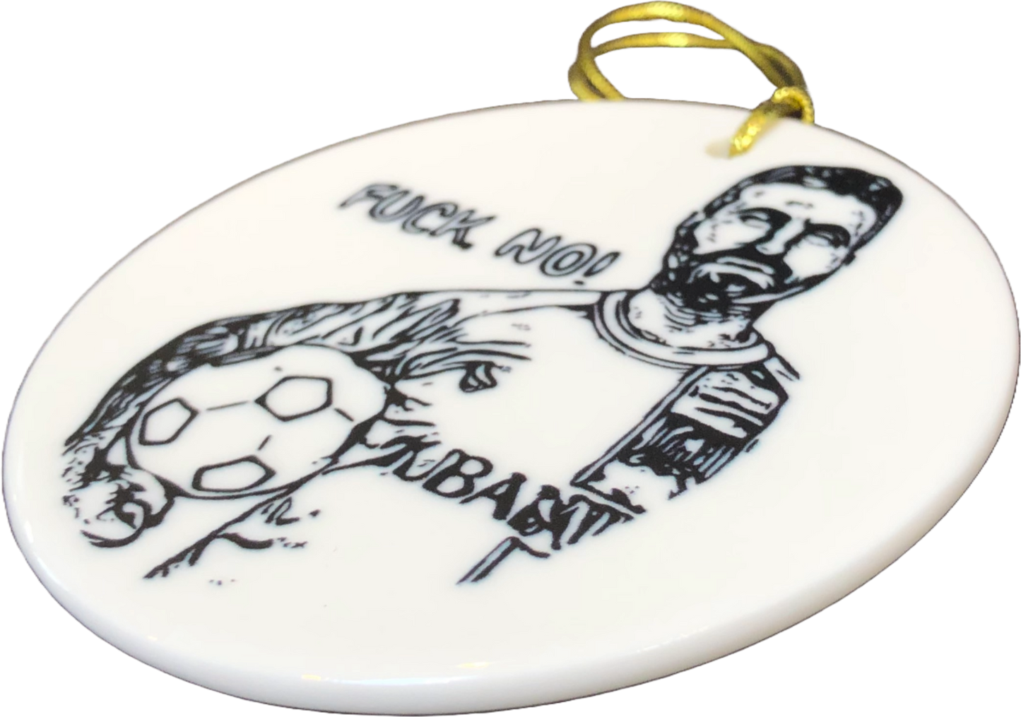 Roy Ornament | Kent Christmas Ornament Deluxe Ceramic 3" Kent Tree Ornament Deluxe Quality Custom Soccer Stocking Stuffer Gift for Lasso Ornament Lovers!