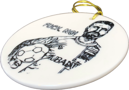 Roy Ornament | Kent Christmas Ornament Deluxe Ceramic 3" Kent Tree Ornament Deluxe Quality Custom Soccer Stocking Stuffer Gift for Lasso Ornament Lovers!
