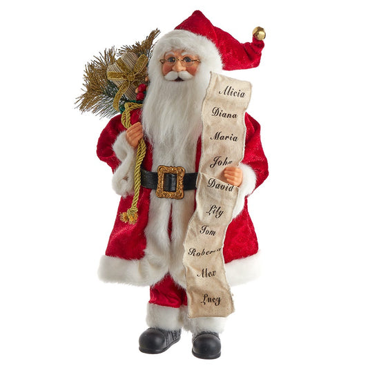 17.25" Kringle Klaus Traditional Santa with List | Kurt Adler